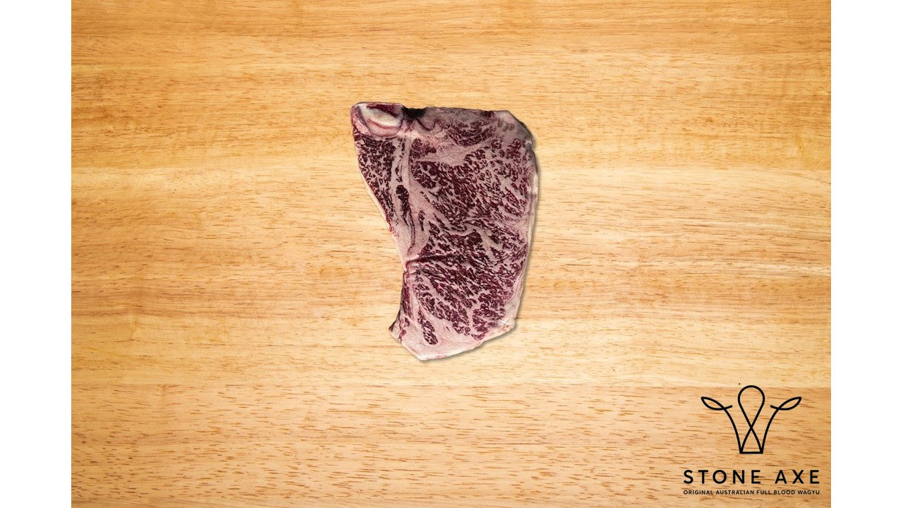 Stone Axe Australian Wagyu T-Bone BMS 9+ (20 oz.) - $65/lb