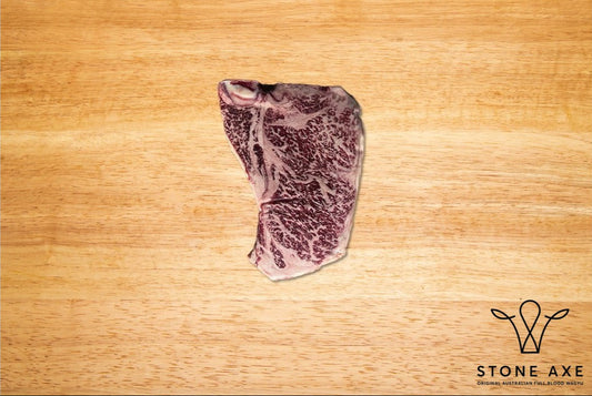 Stone Axe Australian Wagyu T-Bone BMS 9+ (20 oz.) - $65/lb