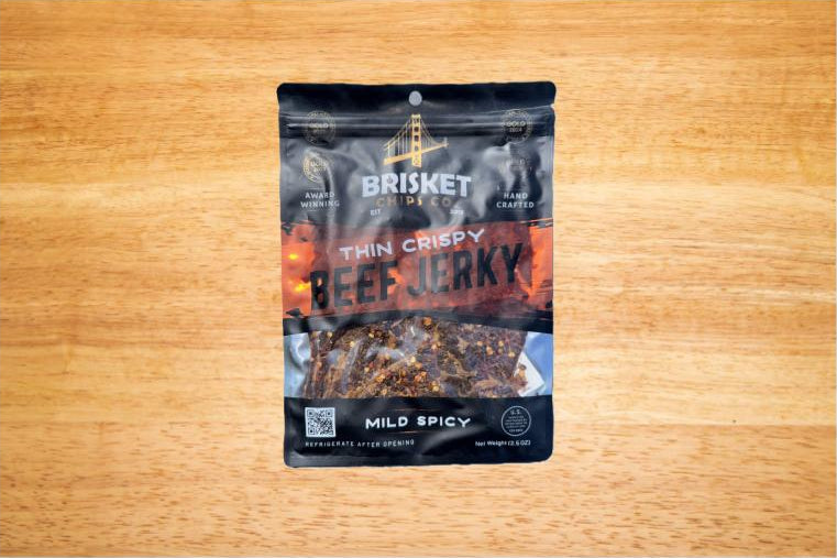Brisket Chips Co. Thin Crispy Beef Jerky – Mild